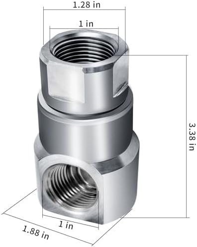 3/4 Inch FXF Heavy Duty Hose Reel Swivel with Grease Zerk - Hose Reel Parts Fitting for Multi-Use Scenarios - Ideal for Home and Industrial Steel Hose Reels - Genuine Super Swivel - Image 5