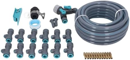 Drip Irrigation System Kit,10m DIY Garden Automatic Watering Equipment Lawn Plant Irrigation Distribution Tubing Hose for Greenhouse - Image 6