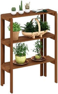 Furinno TIOMAN Plant Shelf, 3-Tier Plant Stand, Display Shelf, for Multiple Pot, Easy Toolless Assembly, Patio, Balcony, Garden, Natural by Furinno-FitsYourSpaceFitsYourBudget