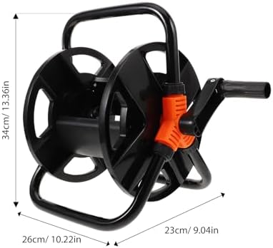 SHINEOFI Freestanding Garden Hose Reel Storage Rack with Hose Holder for Outdoor Lawn and Garden Storage Shelf - Image 2