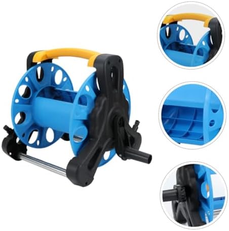 Freestanding Hose Reel Storage Rack for Garden Hose, Blue PP - Image 5
