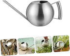Lurrose Stainless Steel Watering Pot Long Spout Indoor Outdoor Gardening Kettle Plant Water Bottle with Ergonomic Handle and Opening for Succulents and Bonsai - Image 3
