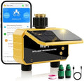 Sprinkler Timer, Solar WiFi Water Timer for Garden Hose, 2 Zone Water Sprinkler with Rain Sensor and Manual Mode via APP/Voice Control, Automatic Irrigation Control System for Lawns, Yard and Pool by Unknown