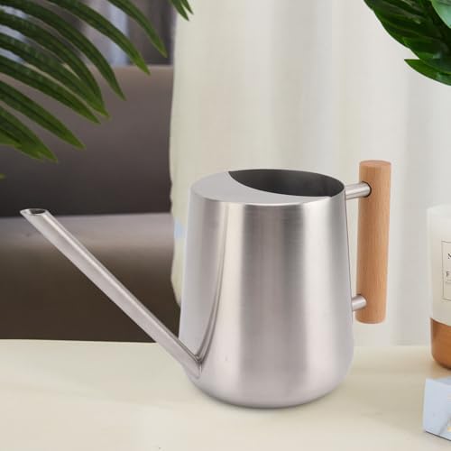 Watering Can Indoor Plants, Stainless Steel Watering Can Pot, Garden Watering Can with Long Spout for Indoor House Plants Bonsai (Stainless Steel Color) - Image 6
