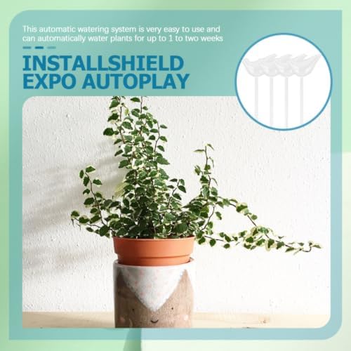 POPETPOP 4pcs Glass Self Watering Globes for Indoor Plants Creative Decorative Plant Waterer with Day Drip Irrigation Automatic Self-Watering Device for Home Garden and Travel - Image 6