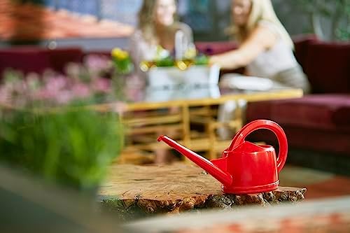 Consolidated Plastics Durable Swiss Watering Can with UV Protection, Ergonomic Handle for Indoor/Outdoor Gardening, Made in Switzerland (2 Liter) (Red) - Image 2