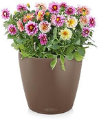 Lechuza Classico Color 21 Nutmeg, Self-Watering Small Round Planter, D8.3 H7.9 in - Image 2