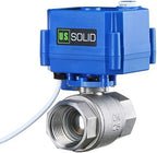 U.S. Solid Motorized Ball Valve- 1" NSF Certified 304SS Ball Valve with Manual Function, Full Port, 9-24V AC/DC and 2 Wire Auto Return Setup - Image 3