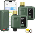 WiFi Water Timer for Garden Hose, 2 Pc Smart Sprinkler Controller with 984ft RF Range, Smart Lawn Watering System Irrigation Timer, APP/Voice Control, Rain Delay, Manual Irrigation (Brass Inlet) by Shrivee