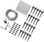 Gardening Supplies Garden Drip Irrigation Watering Kit Automatic Garden 82FT 4/7 PVC Hose Drip Irrigation Sprinkler for Greenhouse Flower Bed Lawn Patio Yard - Image 2