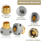 Garden Hose Repair Kit, Male Female Hose End Repair Fittings - Image 2