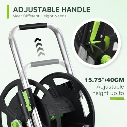 Garden Hose Reel Cart, Holds 75-150 Feet of 5/8" Hose - Image 3
