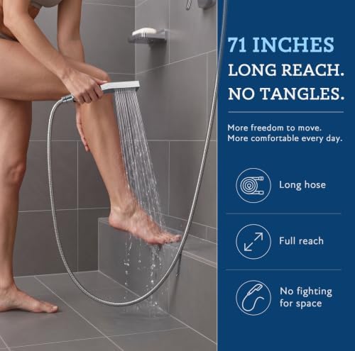 G-Promise All Metal 16 Inches Rainfall Shower Head with Handheld Combo - Image 7