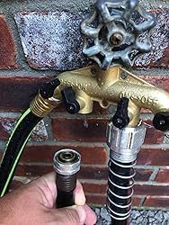 Rocky Mountain Goods Brass Hose Splitter 4 Way - Heavy Duty Faucet Manifold with Leakproof Rubber Seals and Valves - 3/4” Garden Hose Splitter - Run 4 Hoses Spigot Adapter On/Off - Image 6