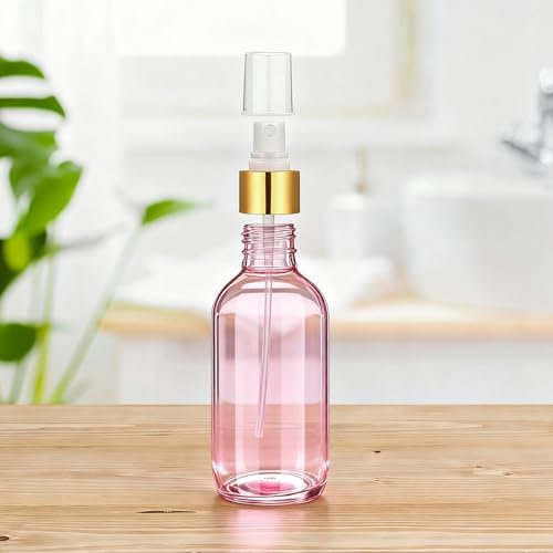 54 Pack 4 oz Small Glass Spray Bottles, Pink Refillable Fine Mist Bottles for Essential Oils, Cleaning Solutions, Perfume, Travel Size Liquid Containers - Image 7
