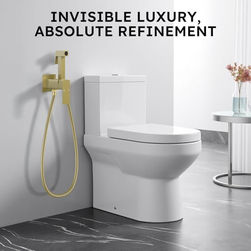 Arofa Built-in Hot and Cold Bidet Sprayer, Hands-Free Control, Brushed Gold - Image 7