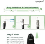 150FT Sewer Jetter Kit for Pressure Washer, 5800PSI High Pressure 1/4’’ NPT Drain Cleaner Hose, 5 Multi-Functional Nozzles with Full Accessories & Bonus Gifts - Image 5