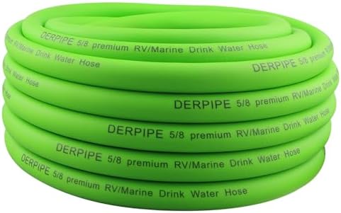 Garden Hose ，5/8" x 50 ft, Flexible and kink Resistant Heavy Duty Durable tubing by DERPIPE