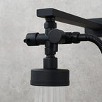 Tecmolog Brass Shower Shut Off Valve G 1/2 2 Way Black Shower Arm Diverter for Hand Shower, DSF014B - Image 3