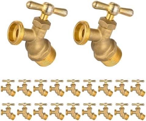 20Pack Seelink 3/4" MIP x 3/4" MHT No-Kink Hose Bibb Valve by Seelink