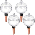 EX-Large Plant Watering Globes with Cover 26oz Top Fill Plastic Water Bulbs Self Watering Planter Inser, Slow Release Terracott, Plant Watering Devices for Plants, 4 Pack by Unknown