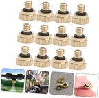 balacoo 48pcs Brass Misting Nozzle Low Pressure Atomizing Spray Nozzles for Cooling System Leak Design for Outdoor Misting Systems and Irrigation Applications - Image 2