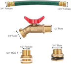 Brass Rain Barrel Spigot Linking Connector Hose Kit - Image 2
