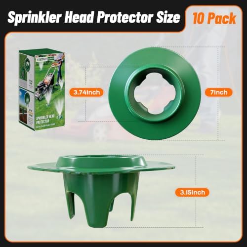 10Pack Sprinkler Head Protector, Cuttable Design, ABS Plash Guard - Image 5