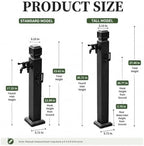 Stainless Steel Garden Water Column Frost Outdoor Faucet Stand - Image 2