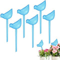 M METERXITY 6-Pack Plant Watering Globes, 9.8 Inch Plastic Bird Shape Self Watering Planter Insert for Indoor/Outdoor Pots, Self Water Devices Decorative Garden Stake [Blue] by MMETERXITY