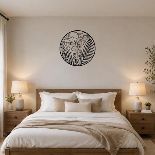Butterfly Moon Ferns Metal Wall Art for Living Room with Detailed Design - Image 4