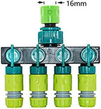 Hose Connector Adapter Garden 1/2 3/4 Inch Hose 2/4 Way Garden Faucet Hose Distributor Brass Plastic Zinc Alloy Y Type Watering Pipe Joint Distributor (Color : Gold) - Image 6