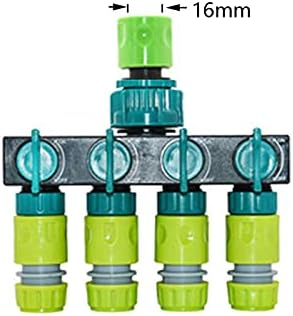 Hose Connector Adapter Garden 1/2 3/4 Inch Hose 2/4 Way Garden Faucet Hose Distributor Brass Plastic Zinc Alloy Y Type Watering Pipe Joint Distributor (Color : Gold) - Image 6