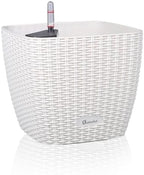 Dexceder 9x8 Self Watering Planter (Ivory White Rattan) by Dexceder