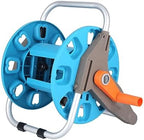 FLEXMAN Water Hose Reel Cart, G1/2 Zero Rust Upright Hose Reel, Heavy Duty Gardening Waterpipe Cart, Multi Purpose Steel Garden Floor Mount Hose Reel for 30M Hose by flexman