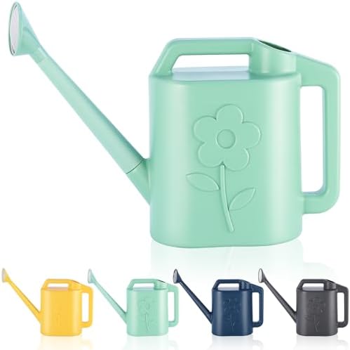 2 Gallon Watering Can for Indoor Plants, Garden Watering Cans for Outdoor Plant House Flower, Modern Plant Watering Can Large Long Spout with Sprinkler Head by gegemaoyi