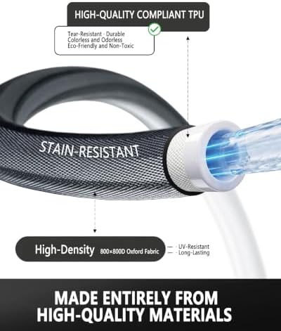 Flexible 100FT Garden Hose, Non-Expanding Lightweight Water Hose - Image 5