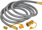 onlyfire 12Ft 1/2 inch ID Natural Gas Hose with Connect Fittings Assembly - Image 3