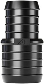 PVC Barbed Straight Pipe Reducer - Corrugated Hose Reducing Joiner & Coupling Adapter Fitting(Black,45mm to 32mm (1 3/4" to 1 1/4")) - Image 2