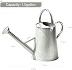 1.5 Gallon Metal Watering Can for Outdoor Plants, Large Watering Can, Zinc - Image 2