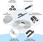 SPECILITE 50ft 304 Stainless Steel Metal Garden Hose with Independent Grip - Image 2