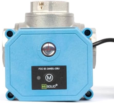 U.S. Solid 3/4 inch NPT WiFi Smart Motorized Ball Valve, NSF Certified Stainless Steel 3-Way 4-Position Electric Valve for Drinking Water, HVAC, Solar Bypass; USB Powered with LED Flow Window - Image 6