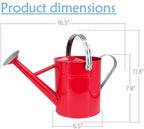 Metal Watering Can 1 Gallon for Indoor and Outdoor Plants Red - Image 6