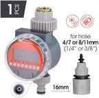 NURII Solar Powered Ball Valve Garden Digital Water Timer, Programmable Hose Sprinkler Controller Waterproof Auto Irrigation (Size : Type B) - Image 2