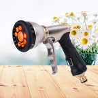 Water Nozzle Garden Hose 9 Functions Zinc Alloy Black - Image 5