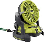RYOBI 18-Volt ONE 2-Speed Bucket Top Misting Fan (Tool Only) by RYOBI