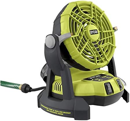 RYOBI 18-Volt ONE 2-Speed Bucket Top Misting Fan (Tool Only) by RYOBI
