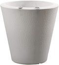 Crescent Garden Dot TruDrop Indoor/Outdoor Planter, Self-Watering Plant Pot, 20 Inches, (Alpine White) by CrescentGarden