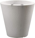 Crescent Garden Dot TruDrop Indoor/Outdoor Planter, Self-Watering Plant Pot, 20 Inches, (Alpine White) by CrescentGarden