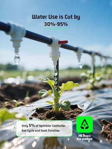 Outdoor Smart Sprinklers Controller 2.4GHz WiFi, Irrigation Controller Easy Use App Enabled, 4 Zones + 16 Plans, Save Water Auto Skip Rain, Freeze & Wind, 10 Minutes Install - Image 6
